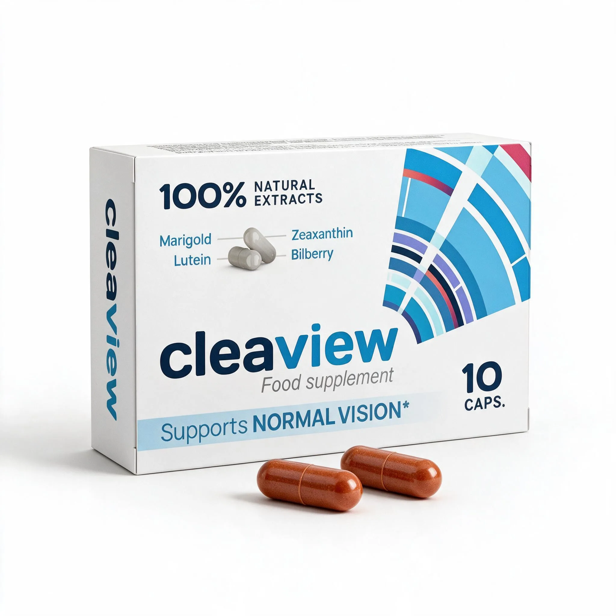 Cómo tomar Cleaview: cápsulas de extracto botánico con un vaso de agua mineral
